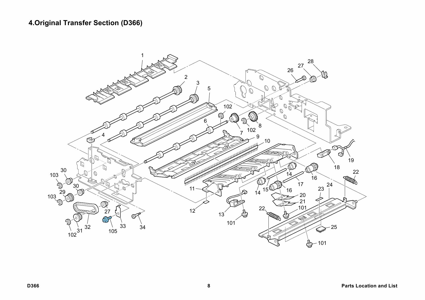 RICOH Options D366 DF3030 Parts Catalog PDF download-5 RICOH Options D366 DF3030 Parts Catalog PDF download-5